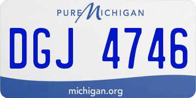 MI license plate DGJ4746