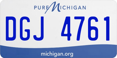 MI license plate DGJ4761