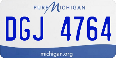 MI license plate DGJ4764