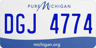 MI license plate DGJ4774