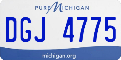 MI license plate DGJ4775