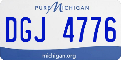 MI license plate DGJ4776