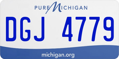 MI license plate DGJ4779