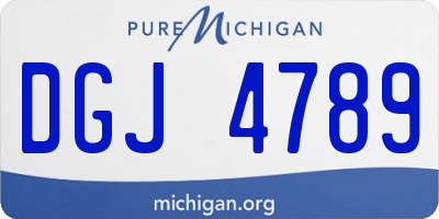 MI license plate DGJ4789