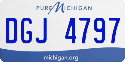 MI license plate DGJ4797