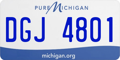 MI license plate DGJ4801