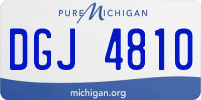MI license plate DGJ4810