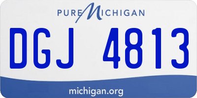 MI license plate DGJ4813