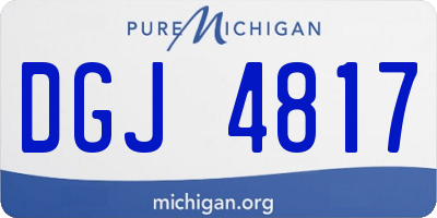 MI license plate DGJ4817