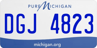 MI license plate DGJ4823
