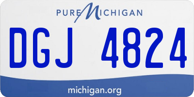 MI license plate DGJ4824