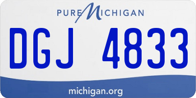MI license plate DGJ4833