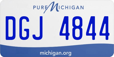 MI license plate DGJ4844