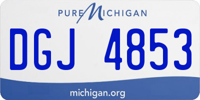 MI license plate DGJ4853