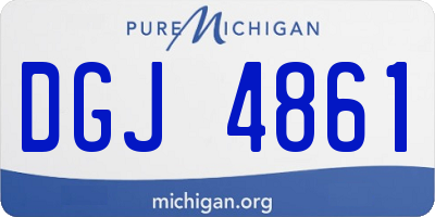 MI license plate DGJ4861