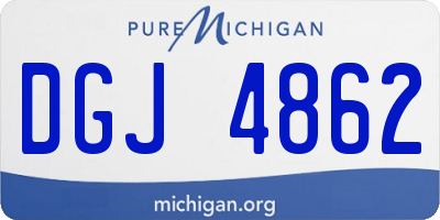 MI license plate DGJ4862