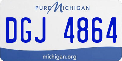 MI license plate DGJ4864