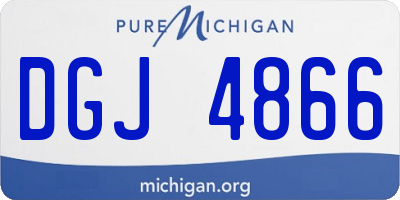 MI license plate DGJ4866