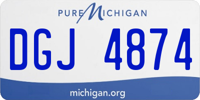 MI license plate DGJ4874