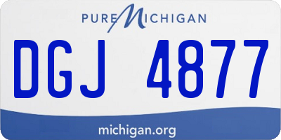 MI license plate DGJ4877