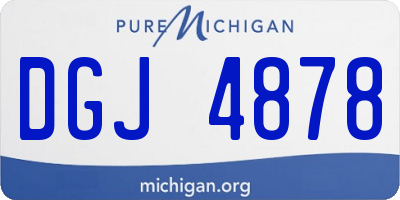 MI license plate DGJ4878