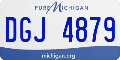 MI license plate DGJ4879