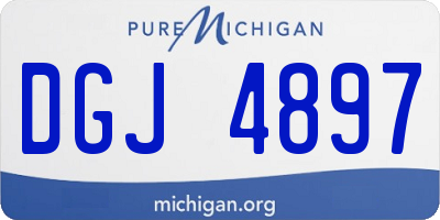 MI license plate DGJ4897