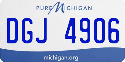 MI license plate DGJ4906