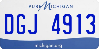 MI license plate DGJ4913