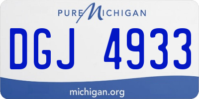 MI license plate DGJ4933