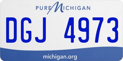 MI license plate DGJ4973