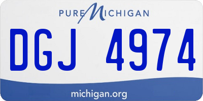 MI license plate DGJ4974