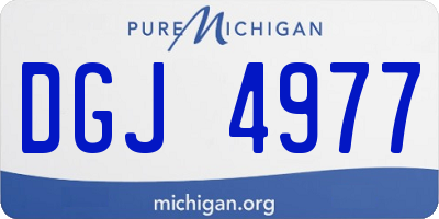 MI license plate DGJ4977