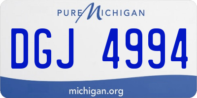 MI license plate DGJ4994