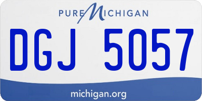 MI license plate DGJ5057