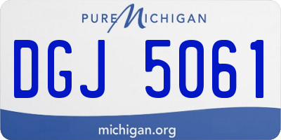 MI license plate DGJ5061