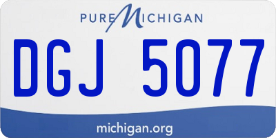MI license plate DGJ5077