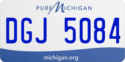 MI license plate DGJ5084