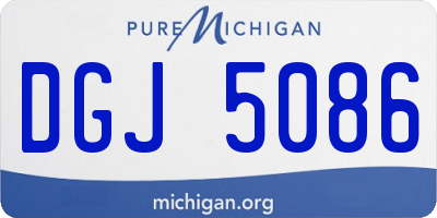 MI license plate DGJ5086