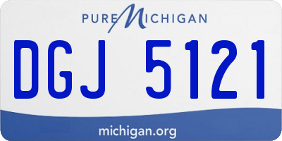 MI license plate DGJ5121