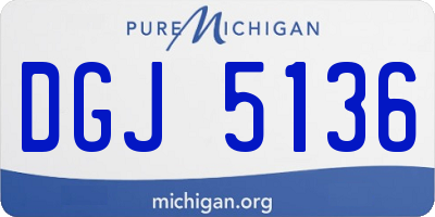 MI license plate DGJ5136