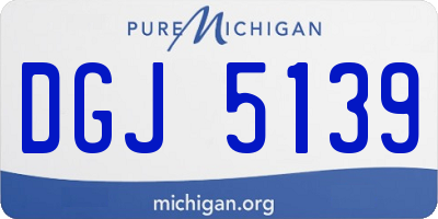 MI license plate DGJ5139