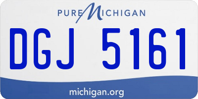 MI license plate DGJ5161