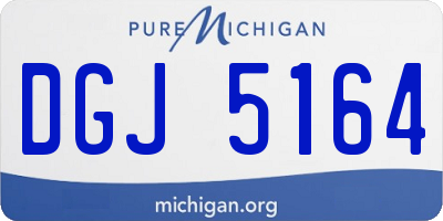 MI license plate DGJ5164