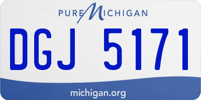 MI license plate DGJ5171