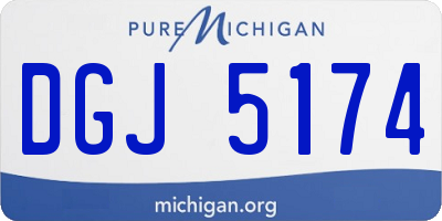 MI license plate DGJ5174
