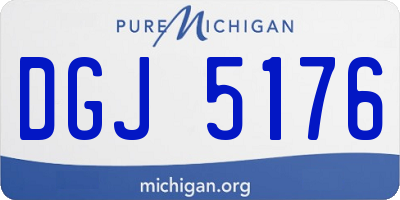 MI license plate DGJ5176