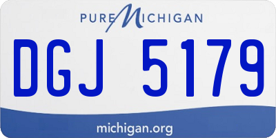 MI license plate DGJ5179