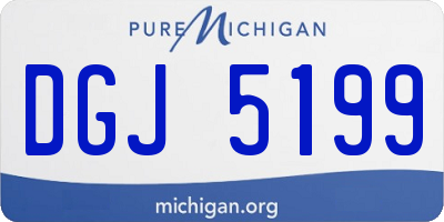 MI license plate DGJ5199