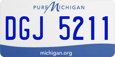 MI license plate DGJ5211